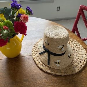 Kate Spade Straw Bumblebee Summer Hat